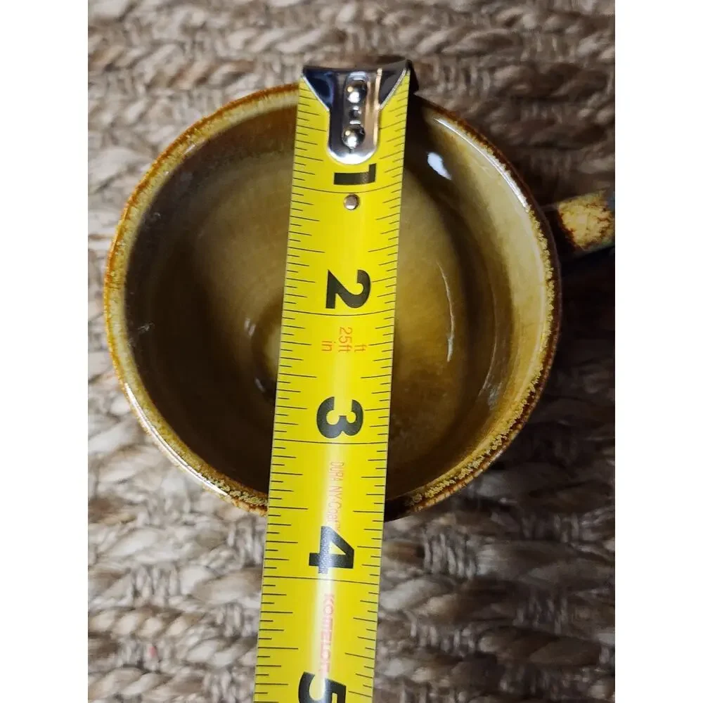 Artisanal Ceramic Teapot & Cup Set in Blue and Yellow